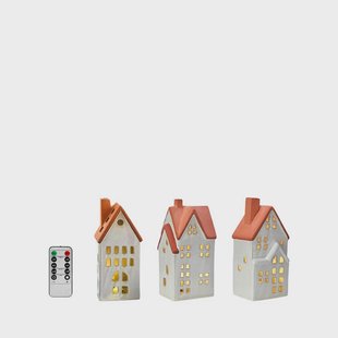 Markslöjd - Molton Decoration Taffellamp 3 pcs. White/Brown