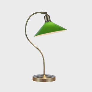 Markslöjd - Vela Taffellamp Antique Brass/Green