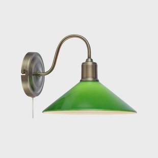 Markslöjd - Vela Wandlamp Antique Brass/Green