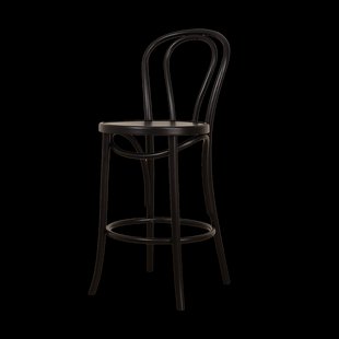 Vienna Thonet No. 18 houten barkruk black stained - 65 cm