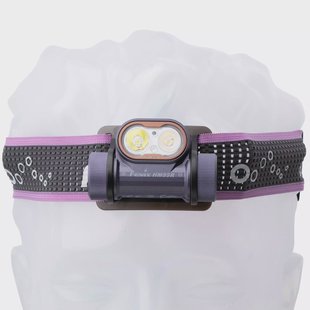 Fenix HM55R oplaadbare hoofdlamp, 1200 lumen, Dark Purple