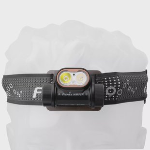 Fenix HM55R oplaadbare hoofdlamp, 1200 lumen, Black