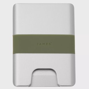 The James Brand The Lowe ES217997-10 Silver + Grove, portemonnee
