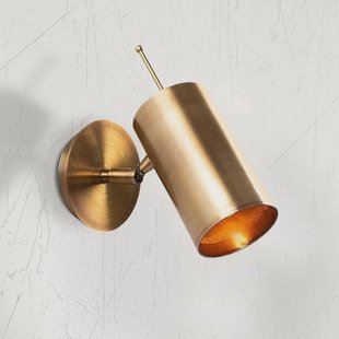 Opviq Wandlamp Kem, messing, metaal, hoogte 23 cm, E27