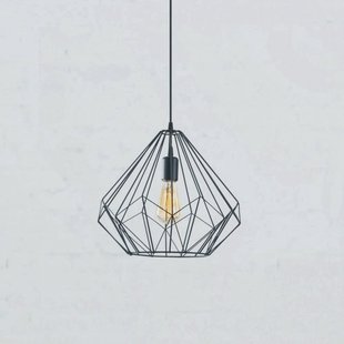 Opviq Hanglamp Diamond, zwart, metaal, Ø 37 cm, E27