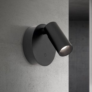 ORION LED-wandlamp Luxy, zwart, aluminium, CCT, dimbaar