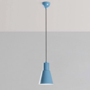 Opviq Hanglamp Konikkem, lichtblauw, metaal, Ø 14 cm, E27