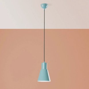 Opviq Hanglamp Konikkem, turquoise, metaal, Ø 14 cm, E27