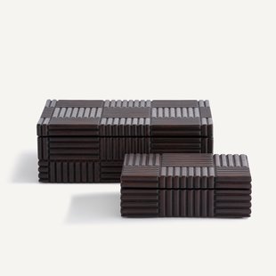 Set van 2 dozen van massief mangohout, Rimba