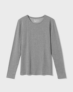 HEMA Dames themo t-shirt ronde hals grijs (grijs)