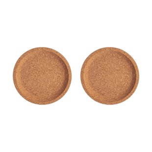 Kosta Boda Viva kurk onderzetters Ø10,9 cm 2-pack Bruin