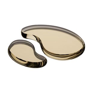 Kosta Boda Tears of joy decoratieobject 2 delen Goud