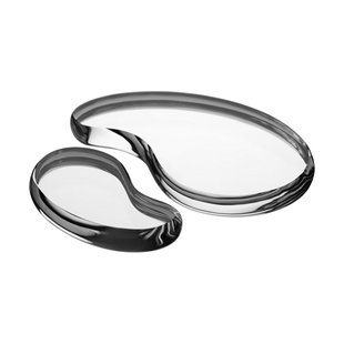 Kosta Boda Tears of joy decoratieobject 2 delen Zilverkleurig