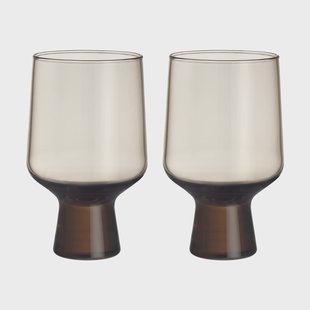 Iittala Solare glas op voet 40 cl 2-pack Linnen