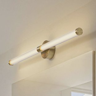 Lucande LED wandlamp Melisa, goud, 90 cm, CCT, IP44