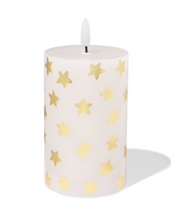 HEMA Led stompkaars 7.5x12x7.5cm ster wit