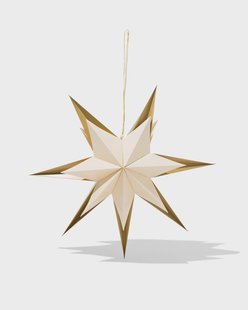 HEMA Led papieren ster 22.5x58x58cm crème