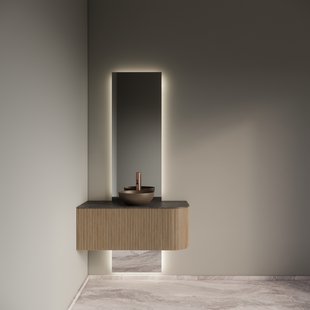 Badkamermeubelset Gliss Design Alluro 100 cm Links Mist