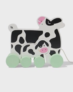 HEMA Trekdier (baby)koe 17x15.5x5.5cm hout