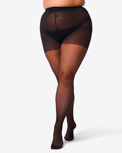 HEMA Panty 20denier curvy anti-ladder zwart (zwart)