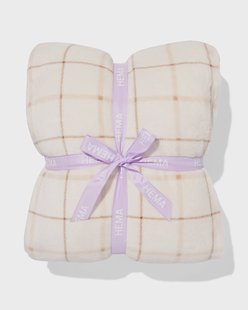 HEMA Plaid 130x150cm sherpa natural (nude)