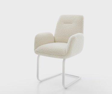 DELIFE Sledemodel Zoa-Flex teddy beige sledemodel vlak wit pocketveer kern