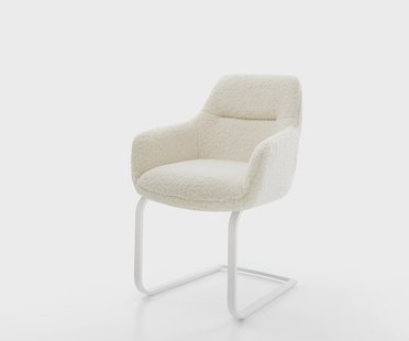 DELIFE Sledemodel Pejo-Flex teddy beige sledemodel vlak wit pocketveer kern