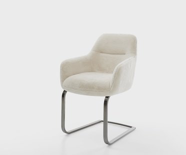 DELIFE Sledemodel Pejo-Flex pluchen crème-wit sledemodel vlak grafiet pocketveer kern