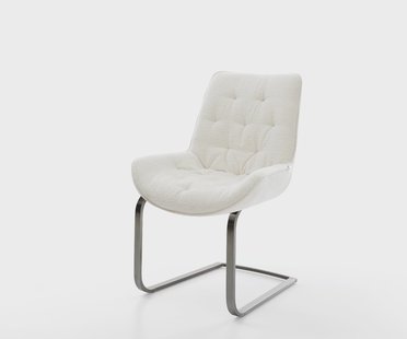 DELIFE Sledemodel Taimi-Flex bouclé zacht beige sledemodel vlak grafiet