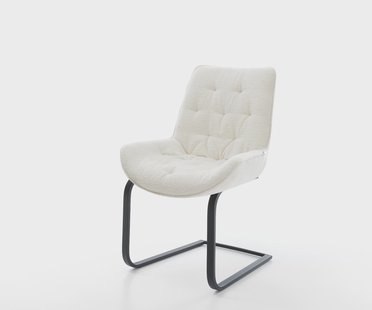 DELIFE Sledemodel Taimi-Flex bouclé zacht beige sledemodel vlak zwart