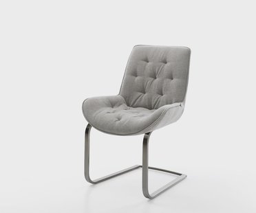 DELIFE Sledemodel Taimi-Flex zachte stof met structuur grijs sledemodel vlak grafiet