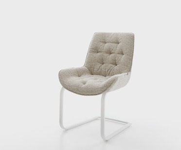 DELIFE Sledemodel Taimi-Flex geweven stof beige sledemodel vlak wit