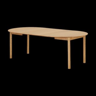 Loet uitschuifbare houten eettafel naturel - 120 - 220 x 75 cm