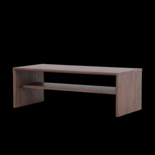 Rae houten salontafel donkerbruin - 100 x 38 cm