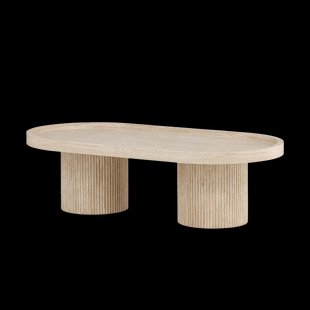 Micah houten salontafel beige - 120 x 60 cm
