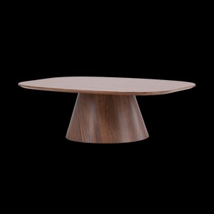 Trude deens ovale houten salontafel bruin - 120 x 39 cm