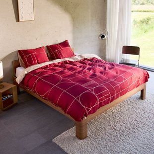 Auping Graphic Bordeaux Dekbedovertrek - 200 x 220 cm - 100% duurzaam katoen