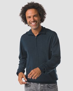 HEMA Herentrui Frank merinowol donkerblauw (donkerblauw)