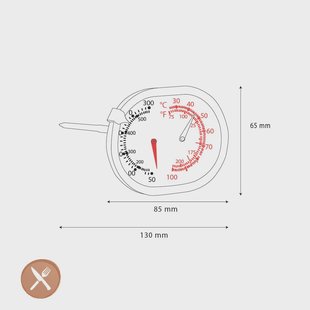 GEFU - Braad- en oventhermometer 3-in-1