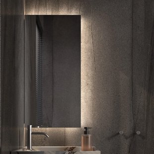 Toiletspiegel Martens & Meijer Dublin 40x90 cm met Indirecte Verlichting 3-Zijde, Beide Kanten te Bevestigen