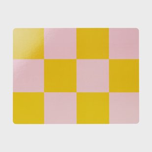 Hem Check placemat 30x40 cm 2-pack Honey-pink