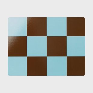 Hem Check placemat 30x40 cm 2-pack Light blue-chocolate