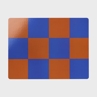 Hem Check placemat 30x40 cm 2-pack Terracotta-cobalt