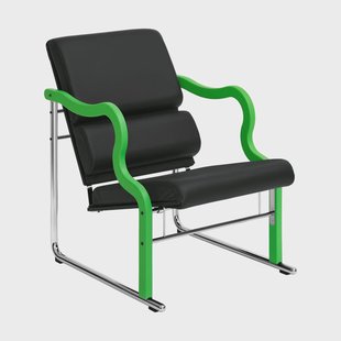 Hem Experiment 501 loungefauteuil Green-black leather