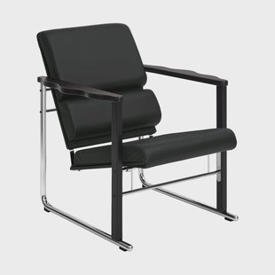 Hem Experiment 502 loungefauteuil Black-black leather