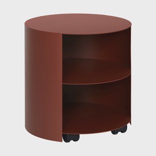 Hem Hide bijzettafeltje Ø38x41 cm Red brown textured