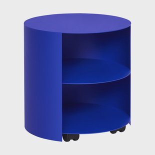 Hem Hide bijzettafeltje Ø38x41 cm Ultramarine blue textured