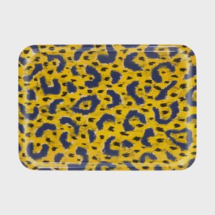 Hem Monster dienblad Medium 37x53 cm Ochre yellow-grey-black