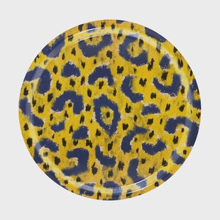 Hem Monster dienblad Medium Ø49 cm Ochre yellow-grey-black