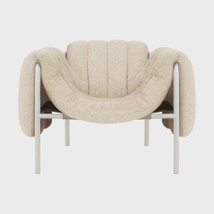 Hem Puffy loungefauteuil Eggshell-cream